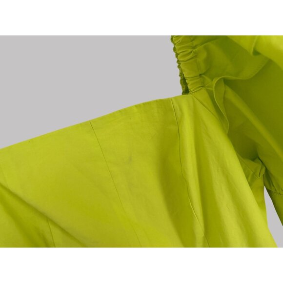 CHRISTOPHER JOHN ROGERS PUFF SLEEVE WRAP DRESS SIZE 8 - Picture 7 of 11